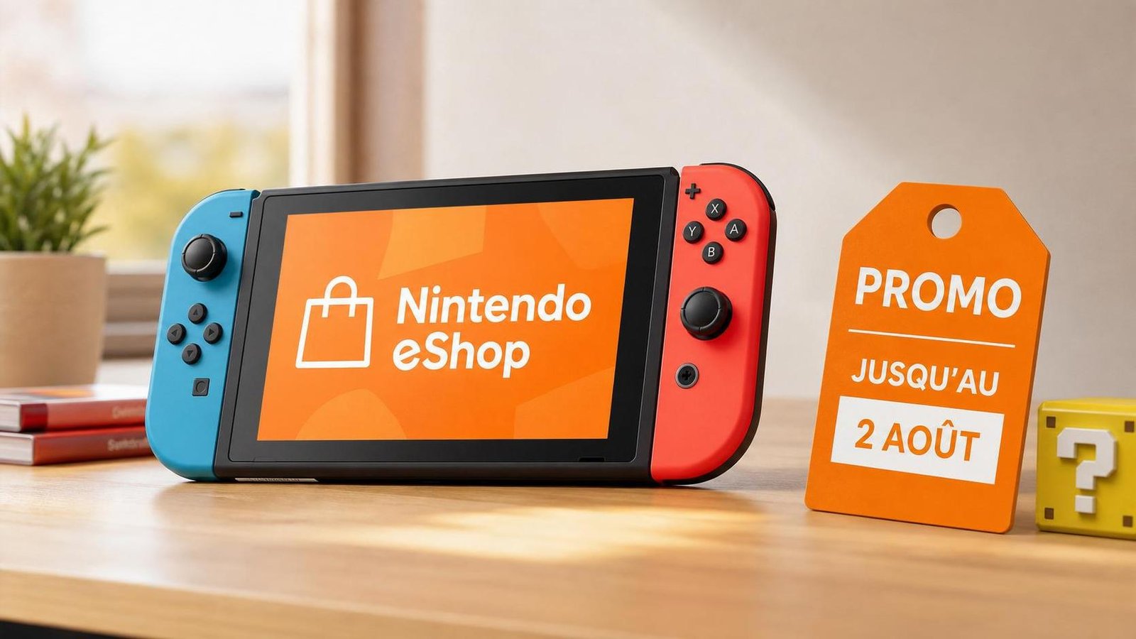 Illustration éditoriale de Nintendo eShop Europe : 88 jeux Switch 1 & 2 en promo jusqu’au 2 août