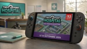 Illustration éditoriale de Two Point Hospital Full Health Collection arrive sur Switch 2 le 16 septembre 2026