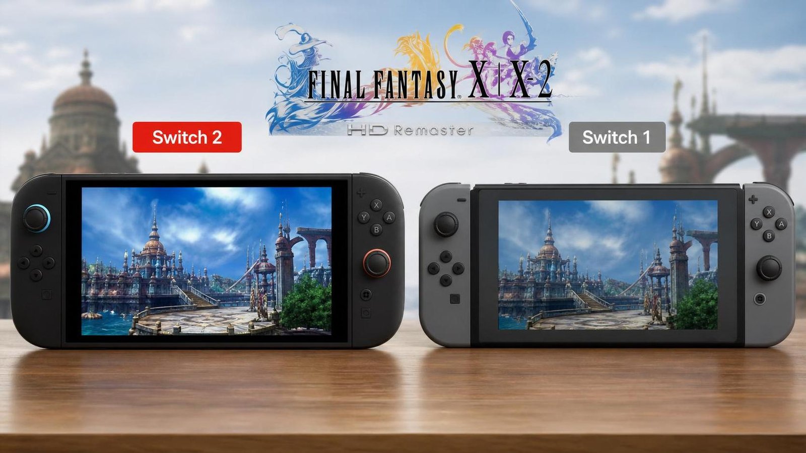 Illustration éditoriale de Final Fantasy X | X-2 Remaster : comparatif Switch 2 vs Switch 1