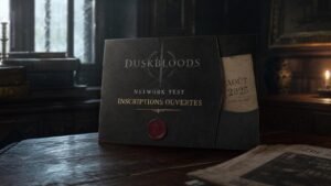 Illustration éditoriale de Duskbloods Network Test : inscriptions ouvertes et dates d’août