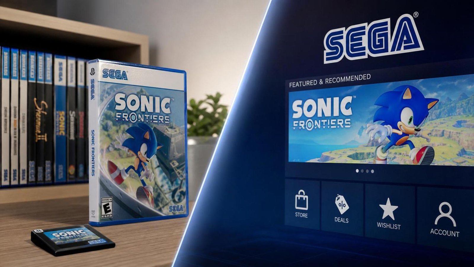 Illustration éditoriale de Sega Still Values Physical Media : Sega mise sur le numérique crucial
