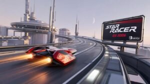 Illustration éditoriale de Star Racer arrive sur Switch en Q3 2026 avec une vibe F-Zero