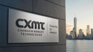 Illustration éditoriale de The fourth biggest memory manufacturer arrive bientôt en Amérique