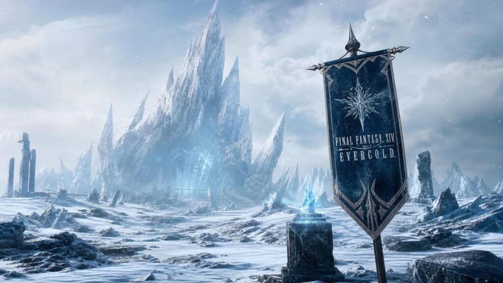 Illustration éditoriale de Final Fantasy XIV Evercold daté janvier 2027, teaser étendu