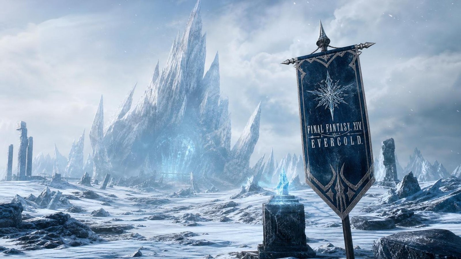 Illustration éditoriale de Final Fantasy XIV Evercold daté janvier 2027, teaser étendu