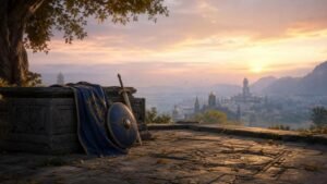 Illustration éditoriale de Discussion Time MMO : dire adieu après des milliers d’heures de jeu
