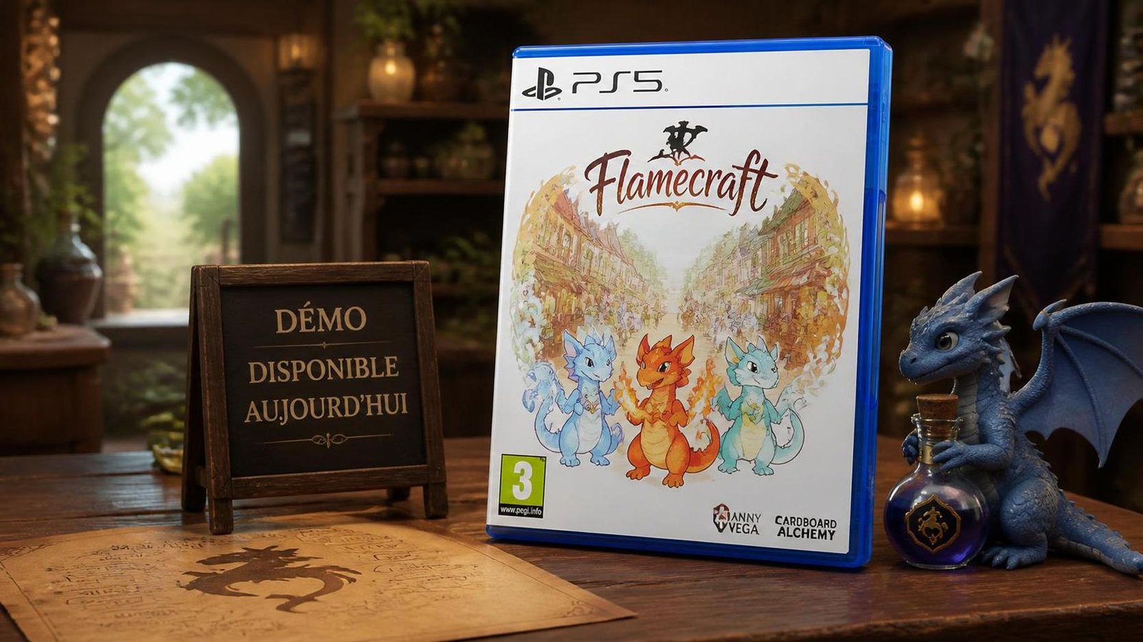 Illustration éditoriale de Flamecraft arrive sur PS5 cette année, une démo est disponible aujourd’hui