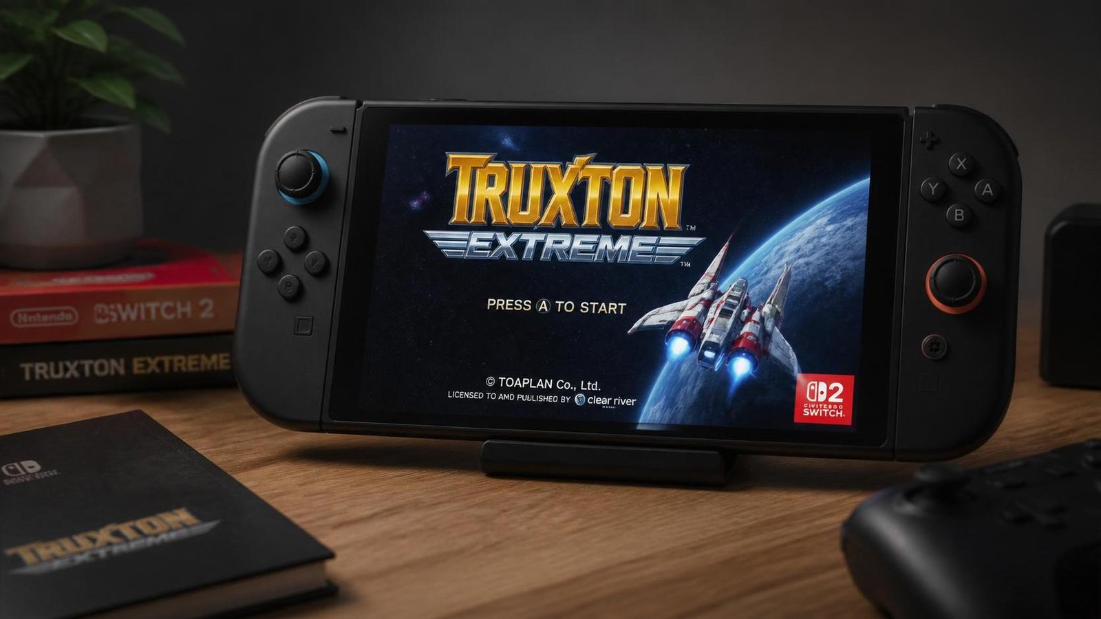Illustration éditoriale de Truxton Extreme sur Switch 2 : le shoot’em up culte revient en force