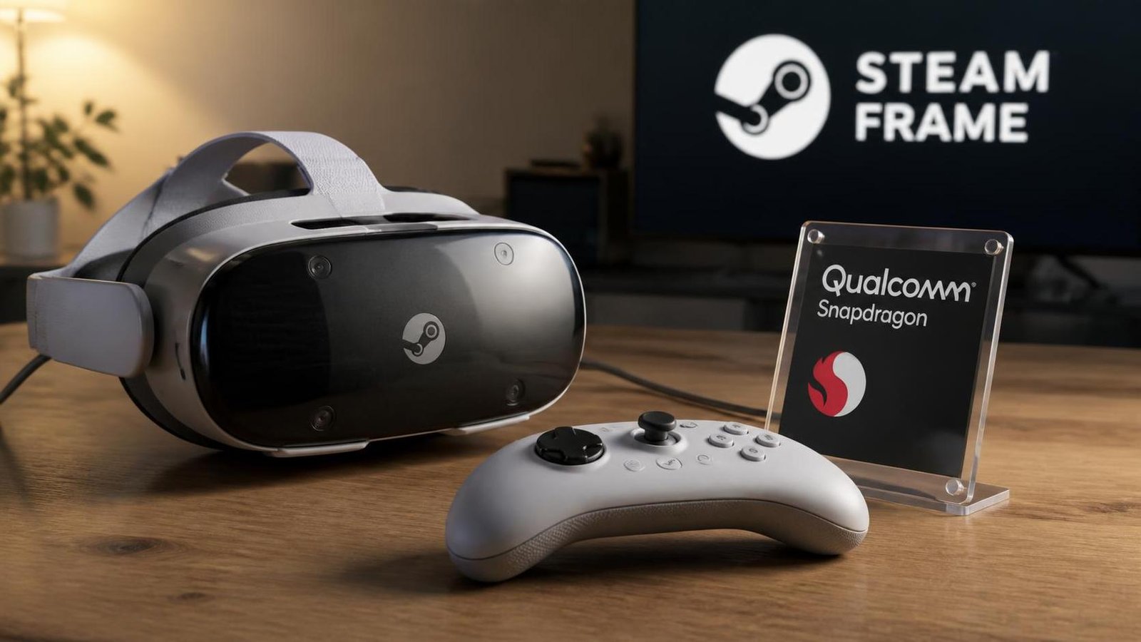 Illustration éditoriale de Steam Frame : lancement imminent, hausse des puces Qualcomm