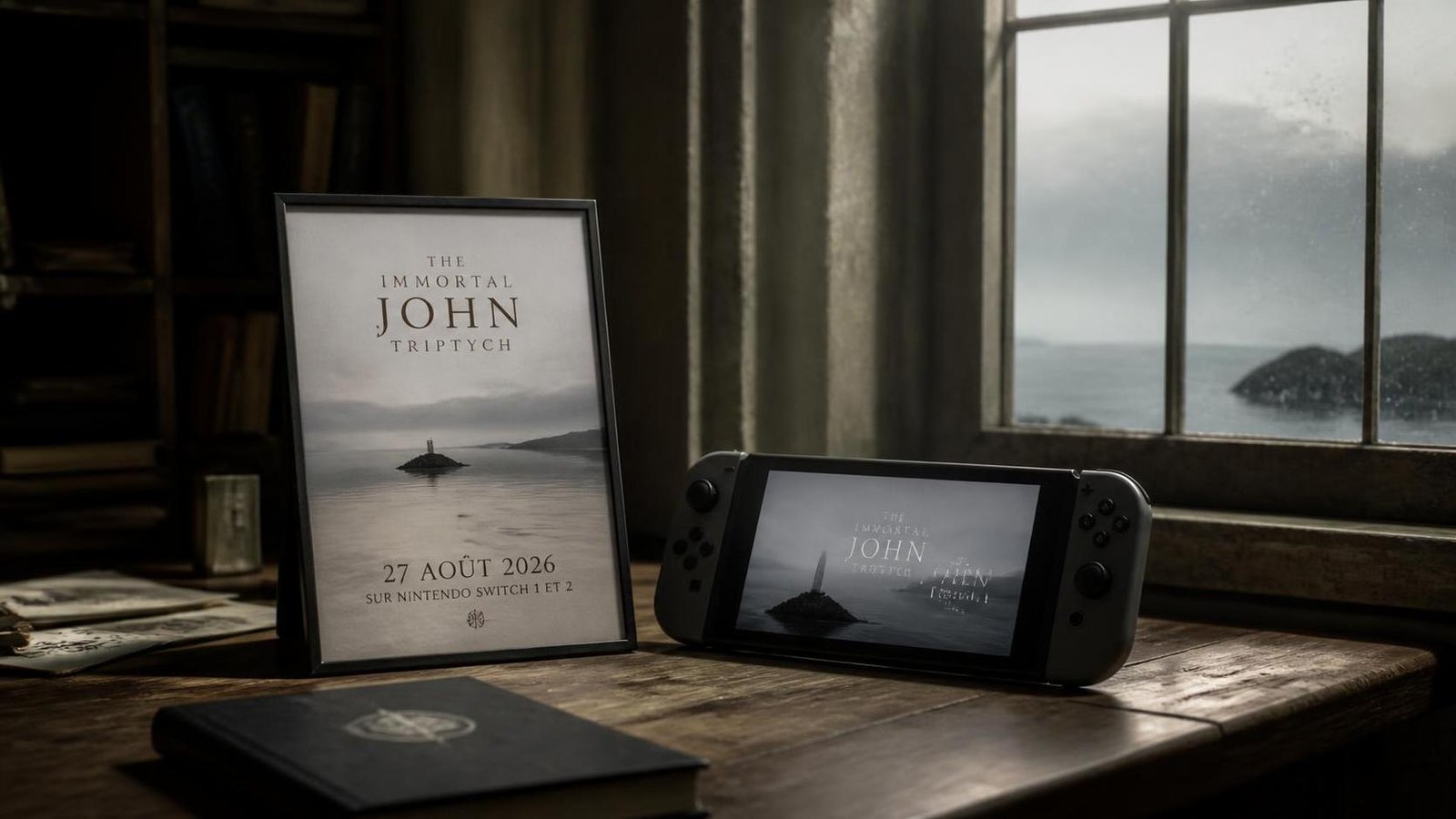 Illustration éditoriale de The Immortal John Triptych arrive le 27 août 2026 sur Switch 1 et 2
