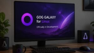 Illustration éditoriale de GOG Galaxy for Linux officiellement en développement