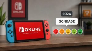 Illustration éditoriale de Nintendo Switch Online 2026 : sondage sur la qualité du service