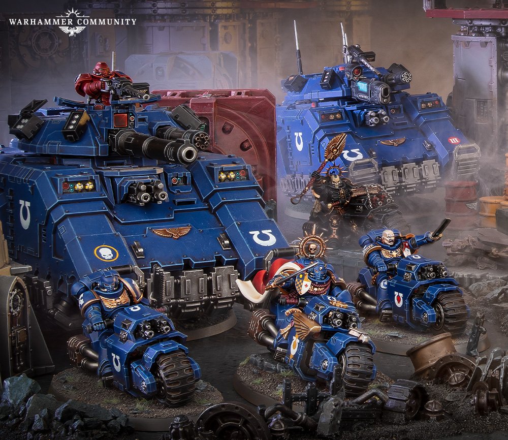 Games Workshop dévoile un nouveau Capitaine Space Marine à moto avec 3 armes, 5 têtes et une règle pour renforcer les Outriders.
