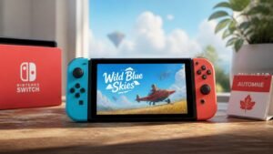Illustration éditoriale de Wild Blue Skies confirmé sur Switch, sortie à l’automne