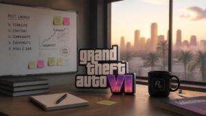 Illustration éditoriale de GTA 6 : que se passera-t-il après la sortie de Rockstar ?