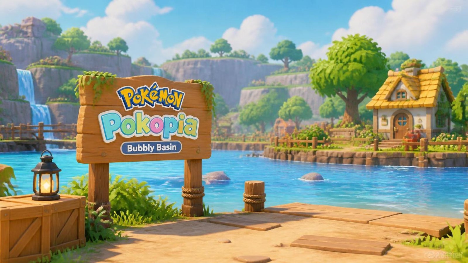 Illustration éditoriale de Pokémon Pokopia Bubbly Basin : les premiers avis tombent