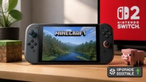 Illustration éditoriale de Minecraft arrive sur Switch 2 le 27 octobre avec upgrade digitale