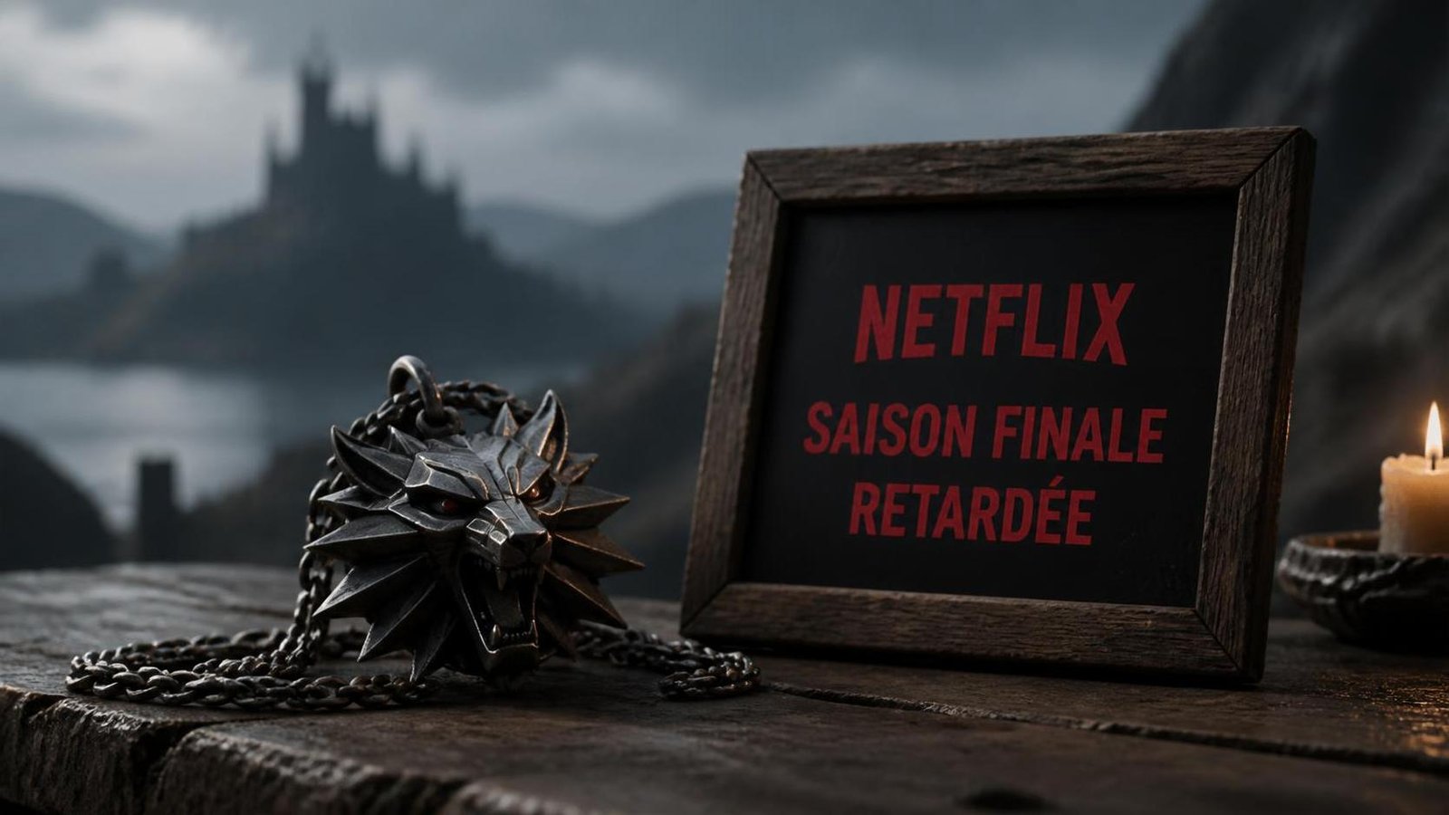 Illustration éditoriale de The Witcher Netflix saison finale retardée selon un rapport