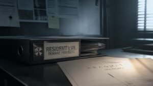 Illustration éditoriale de Resident Evil : les remakes financent de nouveaux jeux et Pragmata