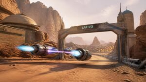 Illustration éditoriale de Star Wars: Galactic Racer présente un roguelike solo malin et addictif