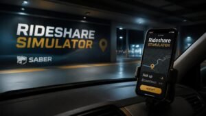 Illustration éditoriale de Rideshare Stimulator : Saber nie ChatGPT, admet IA aux dialogues