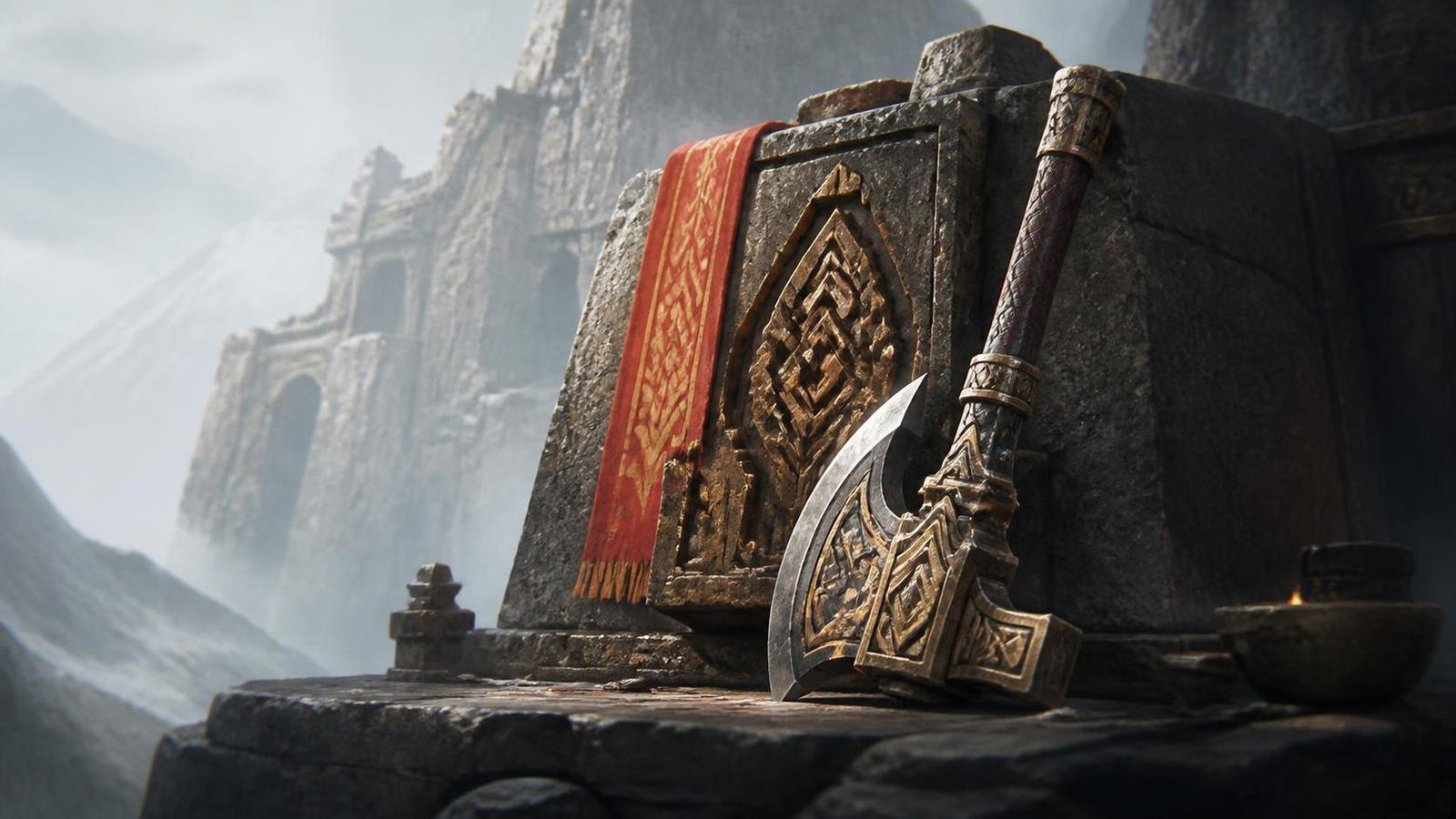 Illustration éditoriale de Warhammer Age of Sigmar : artworks Fyreslayers classiques