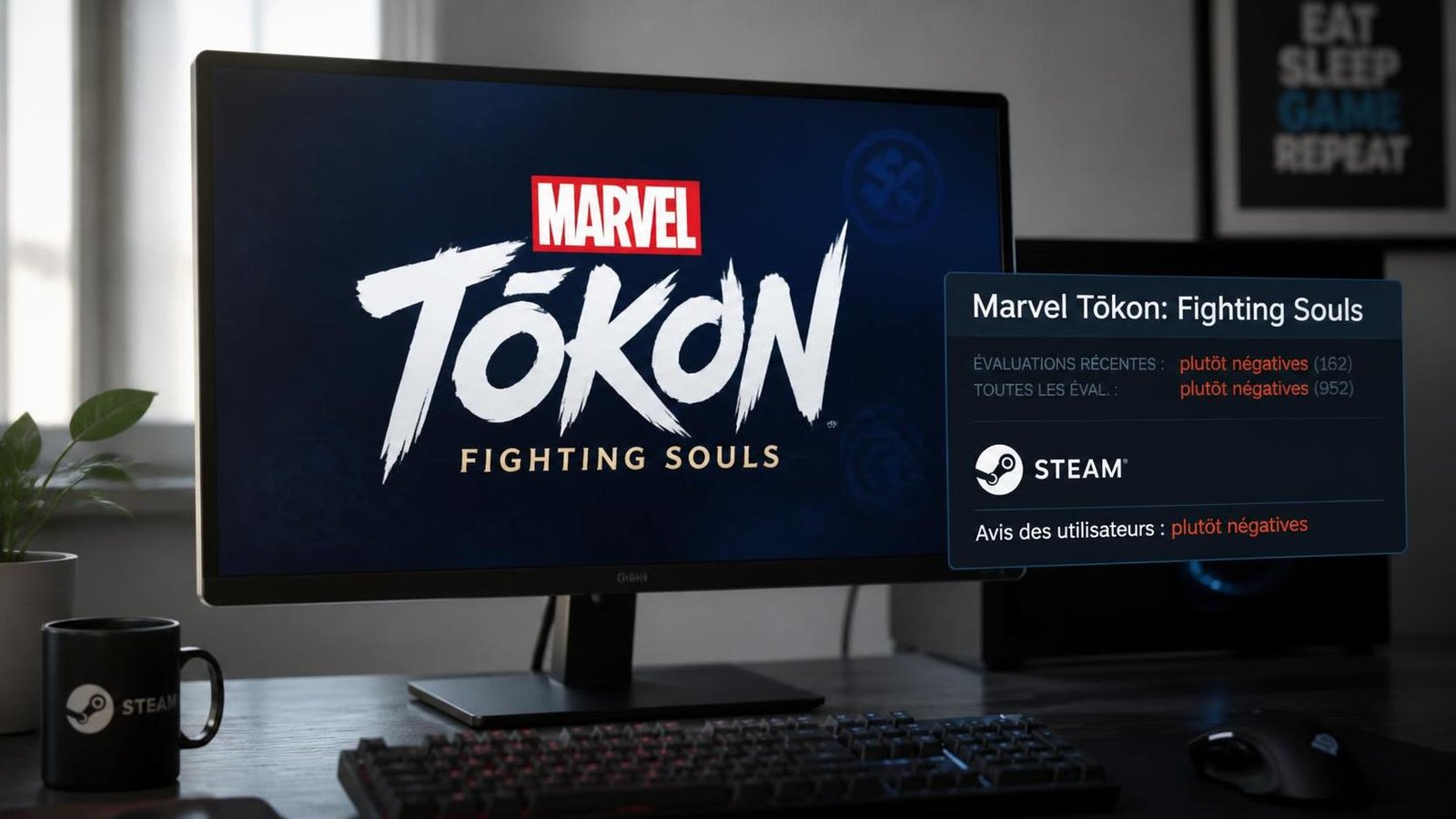 Illustration éditoriale de Marvel Tōkon corrige ses soucis PC, avis Steam inchangés