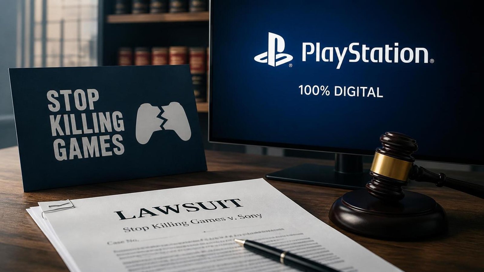 Illustration éditoriale de Stop Killing Games rejoint une plainte contre Sony et ses ventes 100% numériques