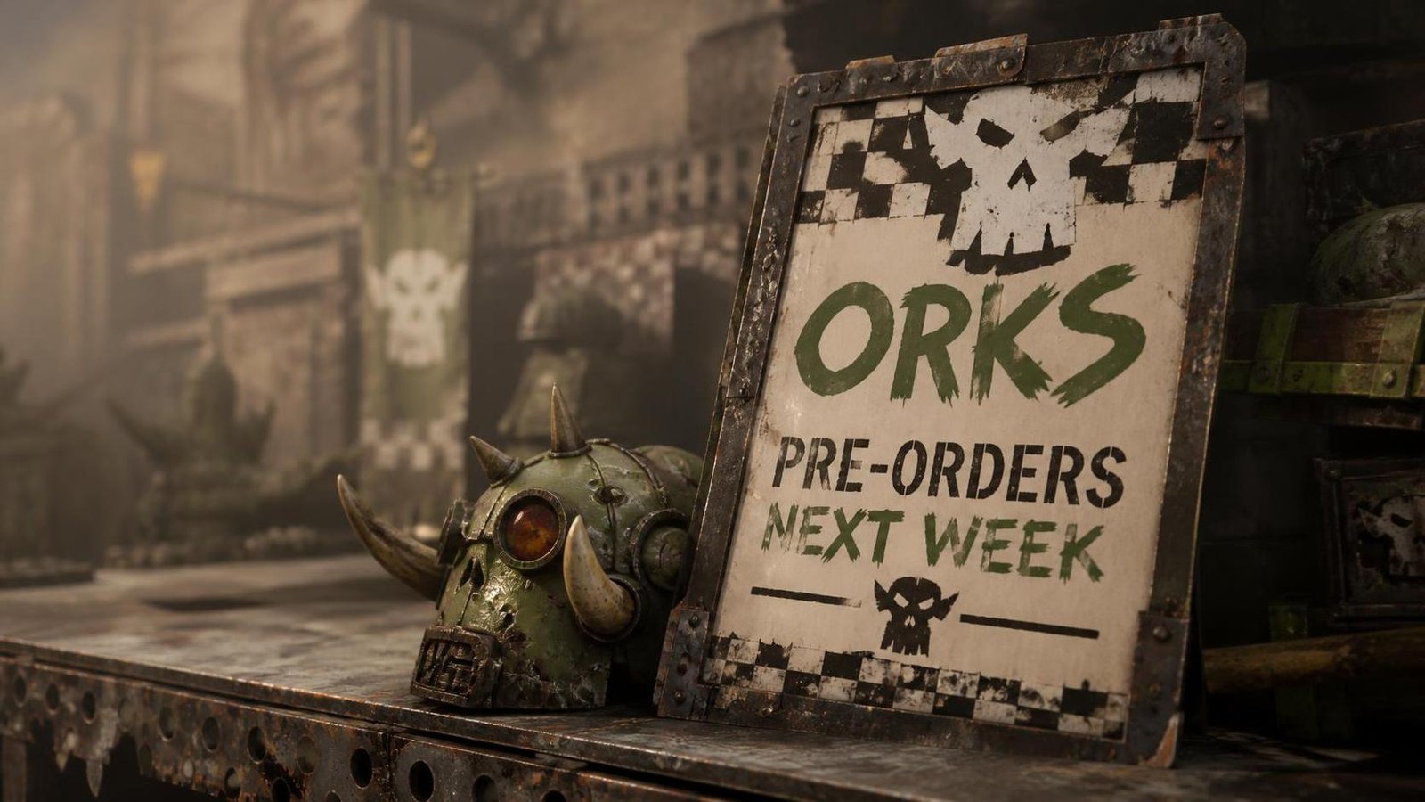 Illustration éditoriale de Warhammer 40,000 : précommandes Orks ouvertes la semaine prochaine