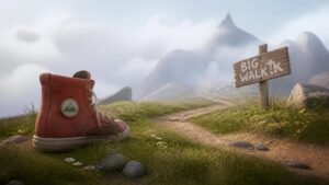 Illustration éditoriale de Big Walk : aventure coop unique qui peine sur Switch 2