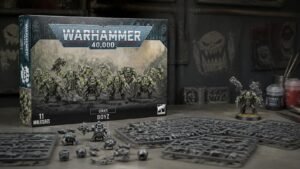 Illustration éditoriale de Warhammer 40,000: Orks dévoile le kit Boyz pour mixer les bits