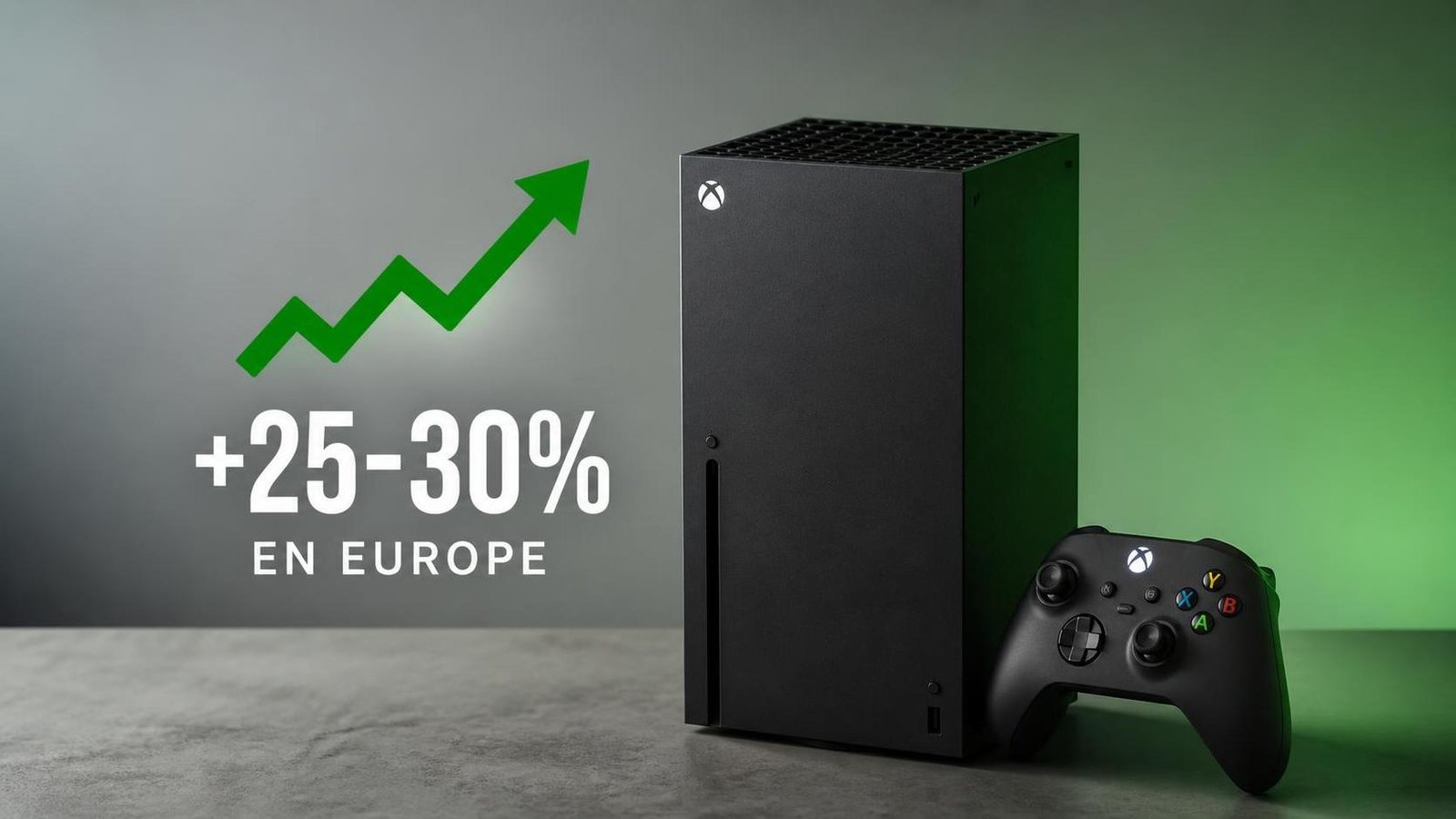 Illustration éditoriale de Microsoft Xbox augmente ses prix en Europe de 25 à 30 %