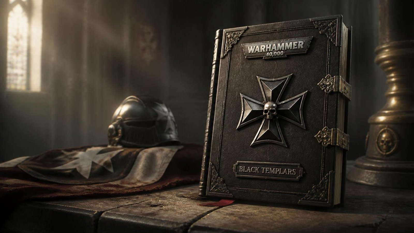 Illustration éditoriale de Warhammer 40,000: nouveau roman Black Templars révélé avec Mike Vincent