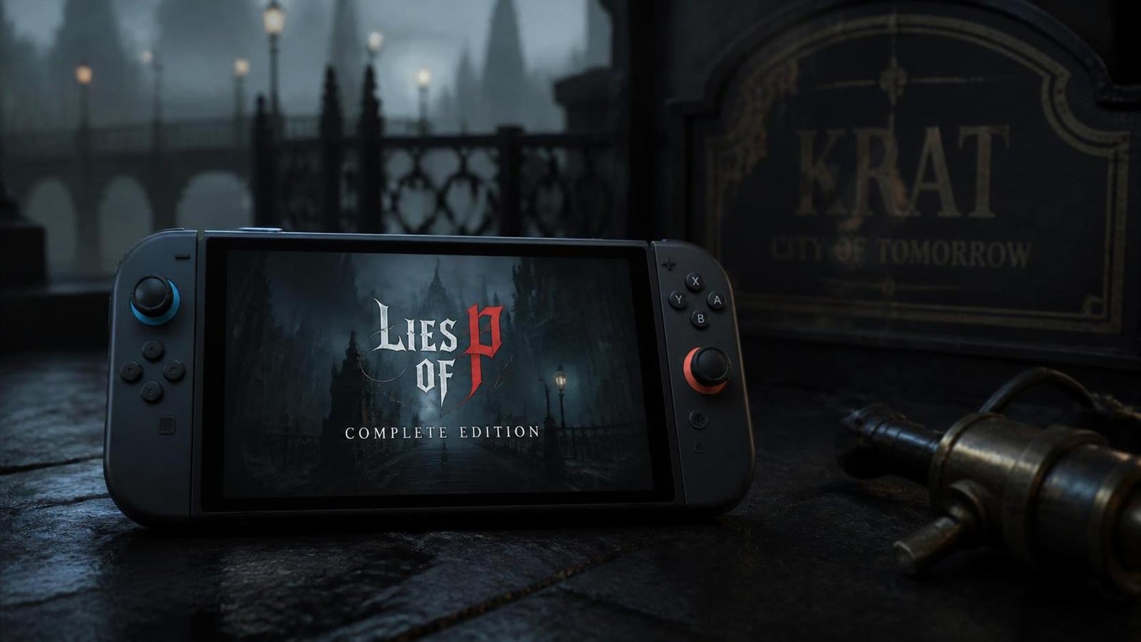 Illustration éditoriale de Lies of P Complete Edition sur Switch 2 : un Soulslike immersif