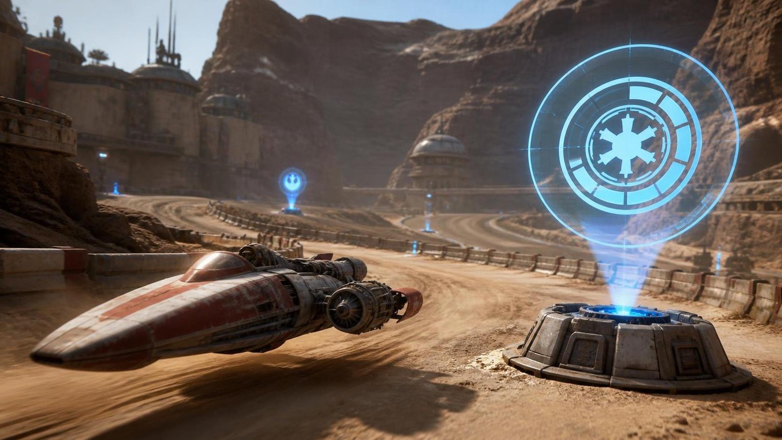 Illustration éditoriale de Star Wars: Galactic Racer dévoile un mode tour multijoueur MOBA et arcade