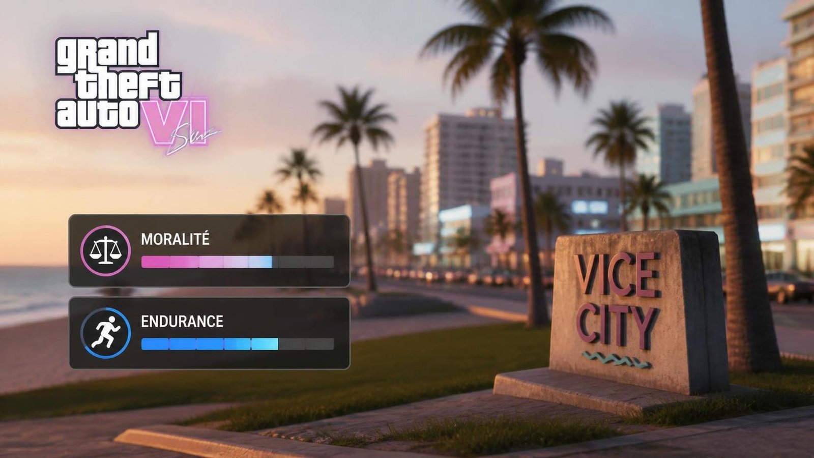 Illustration éditoriale de GTA 6 : 15 fuites révèlent moralité et jauge d’endurance