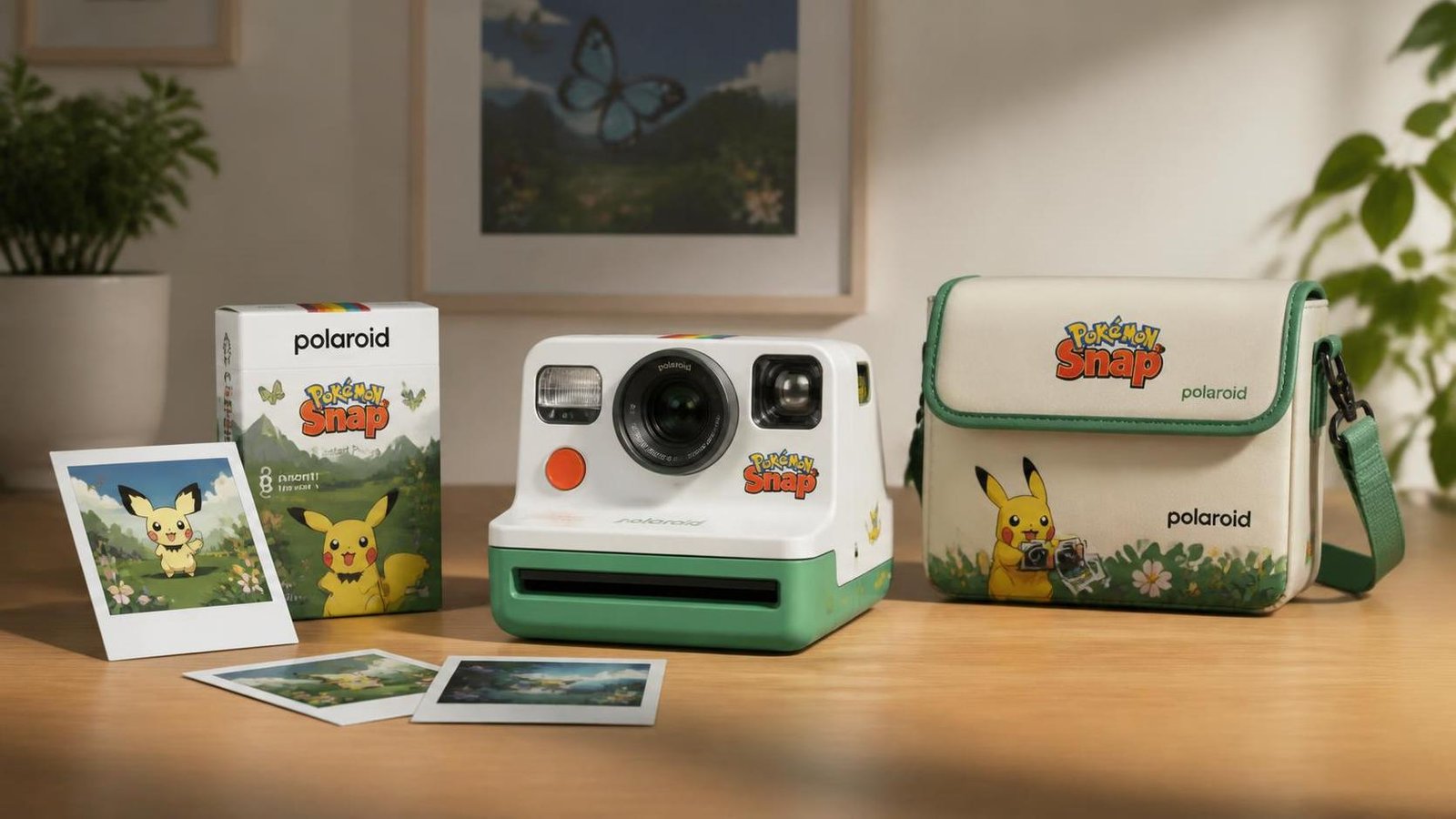 Illustration éditoriale de Pokémon Snap : Polaroid dévoile une collab caméras et accessoires