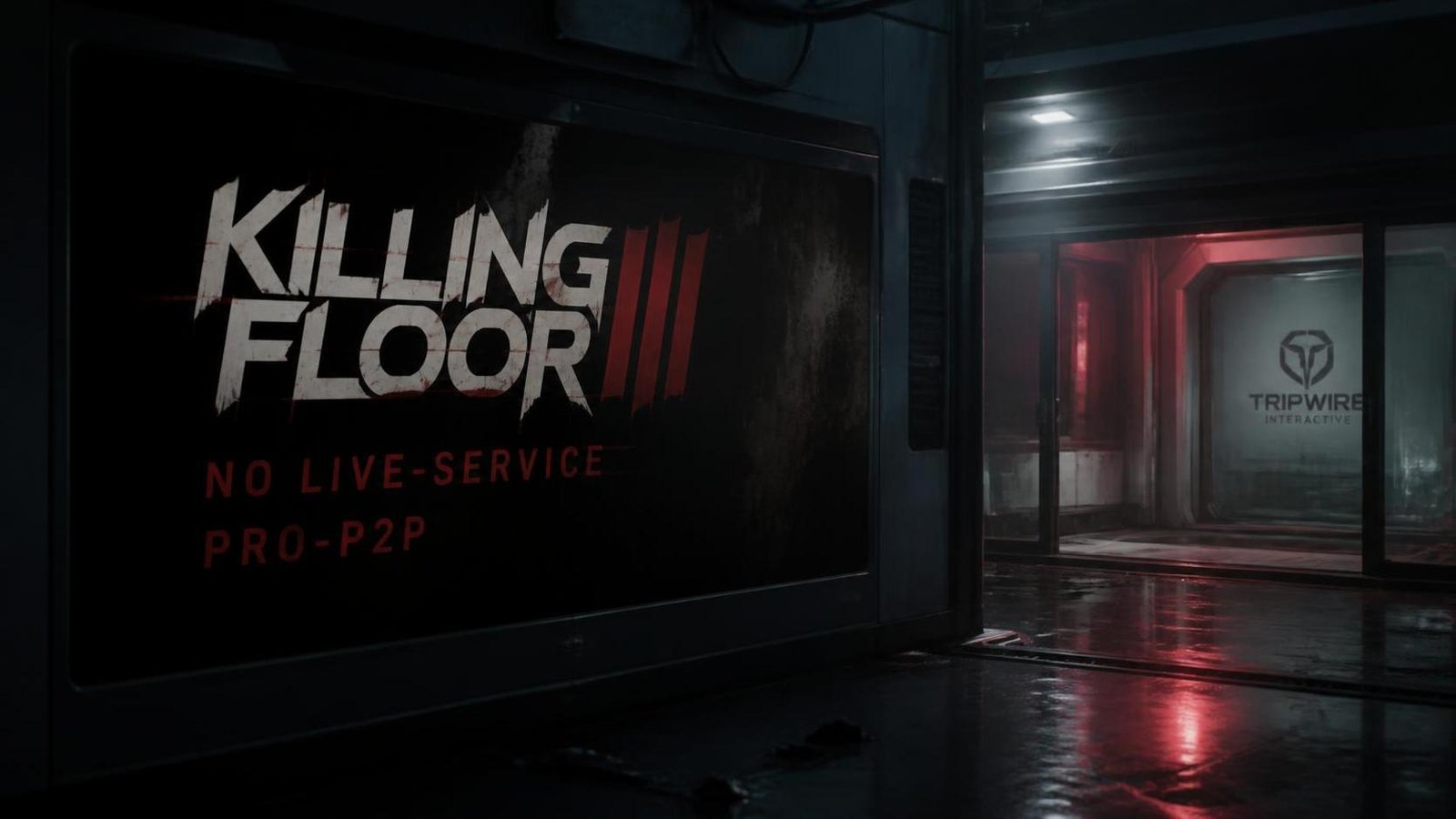 Illustration éditoriale de Tripwire annonce Killing Floor 3 sans live-service et pro-P2P