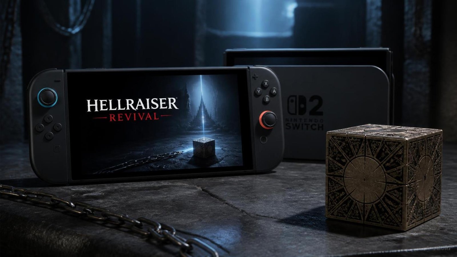 Illustration éditoriale de Hellraiser: Revival arrive sur Switch 2 le 8 octobre 2026
