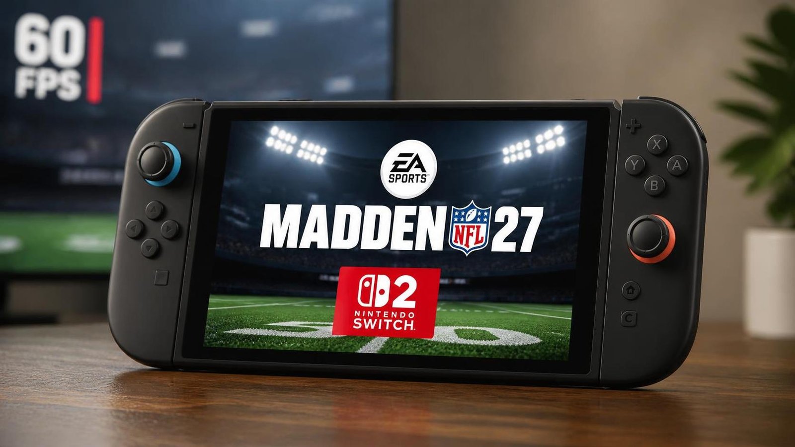 Illustration éditoriale de Madden NFL 27 Switch 2 : 60 fps, perfs boostées et nouveautés