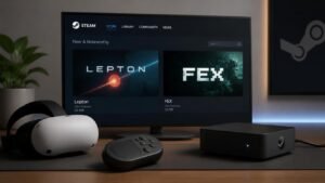 Illustration éditoriale de Steam Frame: Lepton et FEX désormais disponibles sur Steam