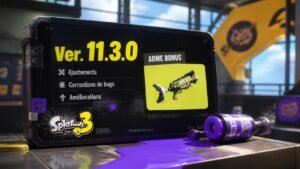 Illustration éditoriale de Splatoon 3 : mise à jour 11.3.0, notes complètes et arme bonus