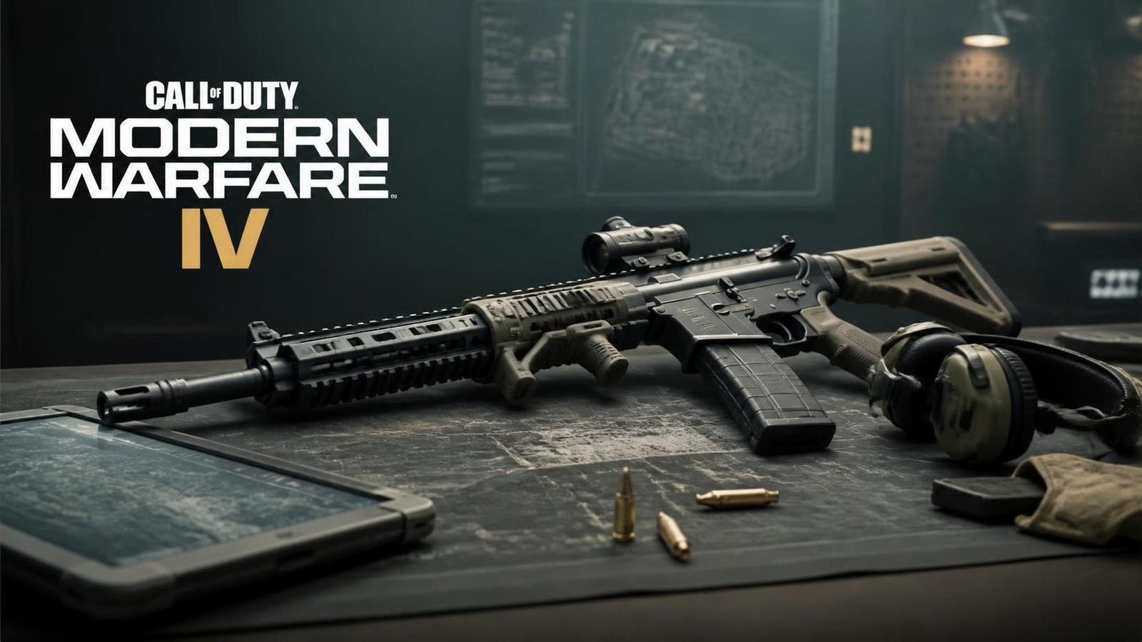 Illustration éditoriale de Modern Warfare 4 : multijoueur, mouvements, armes et cartes