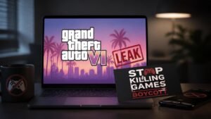 Illustration éditoriale de GTA 6 leak: Stop Killing Games condamne et appelle au boycott