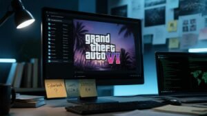 Illustration éditoriale de GTA 6 : qui est Cyberleek, l’auteur présumé des fuites