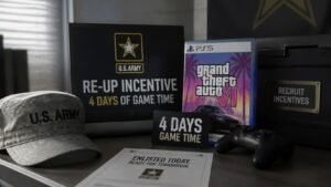 Illustration éditoriale de GTA 6 : l’US Army offre 4 jours de jeu aux réengagés