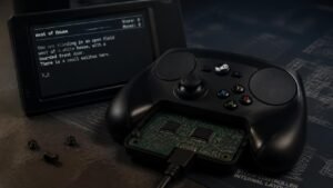 Illustration éditoriale de Zork tourne sur le matériel interne du Steam Controller, mais c’est risqué