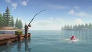 Illustration éditoriale de How to Fish : simulateur de pêche coopératif délirant et physique