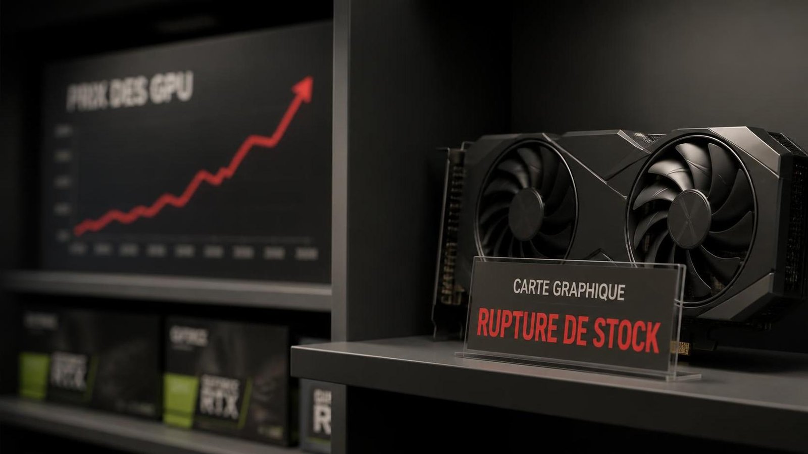 Illustration éditoriale de There's a looming GPU supply crisis alerte sur flambée des prix des cartes graphiques