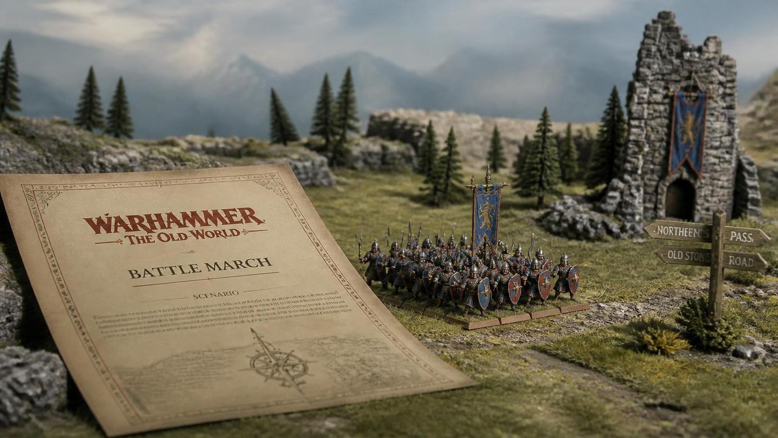 Illustration éditoriale de Warhammer: The Old World dévoile un scénario gratuit Battle March